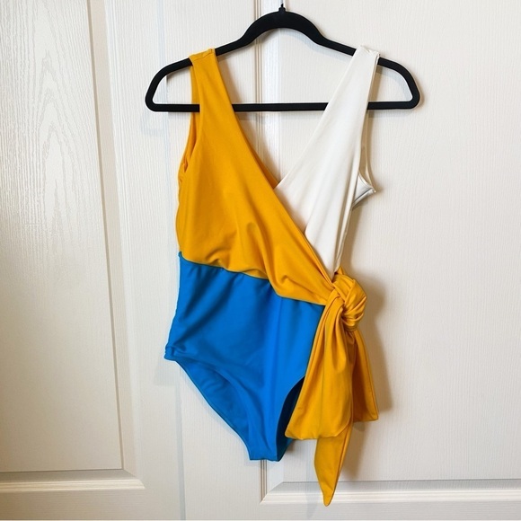 Paper London Copacabana One Piece Colorblock Swimsuit Medium - Picture 9 of 10